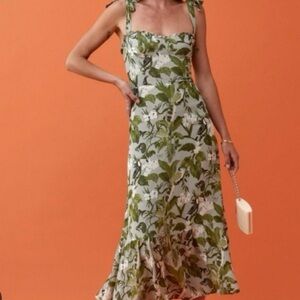 Reformation Nikita Tropical Midi Dress